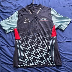 Williams F1 Formula One Crew Shirt Quarter Zip.